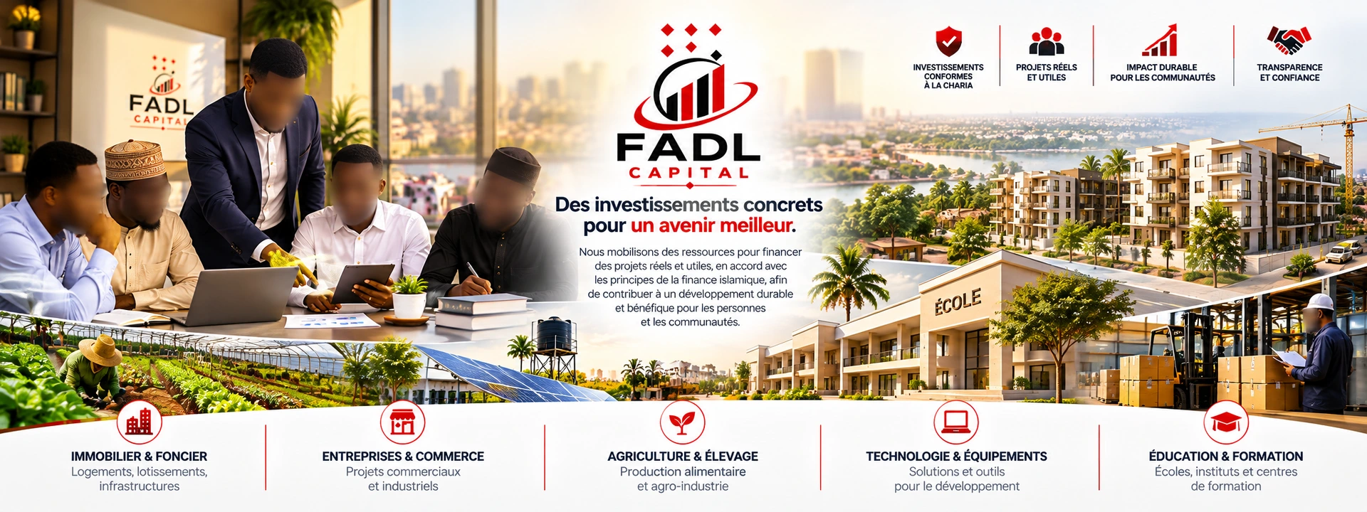 Les secteurs d’activité accompagnés par FADL CAPITAL