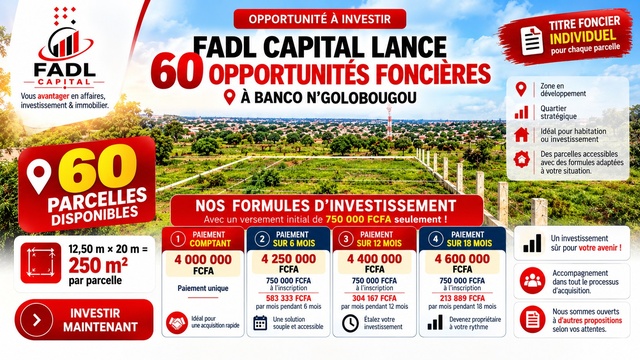 Photo du projet 60 PARCELLES À SAISIR, DES PAIEMENTS FLEXIBLES POUR DEVENIR PROPRIÉTAIRE !